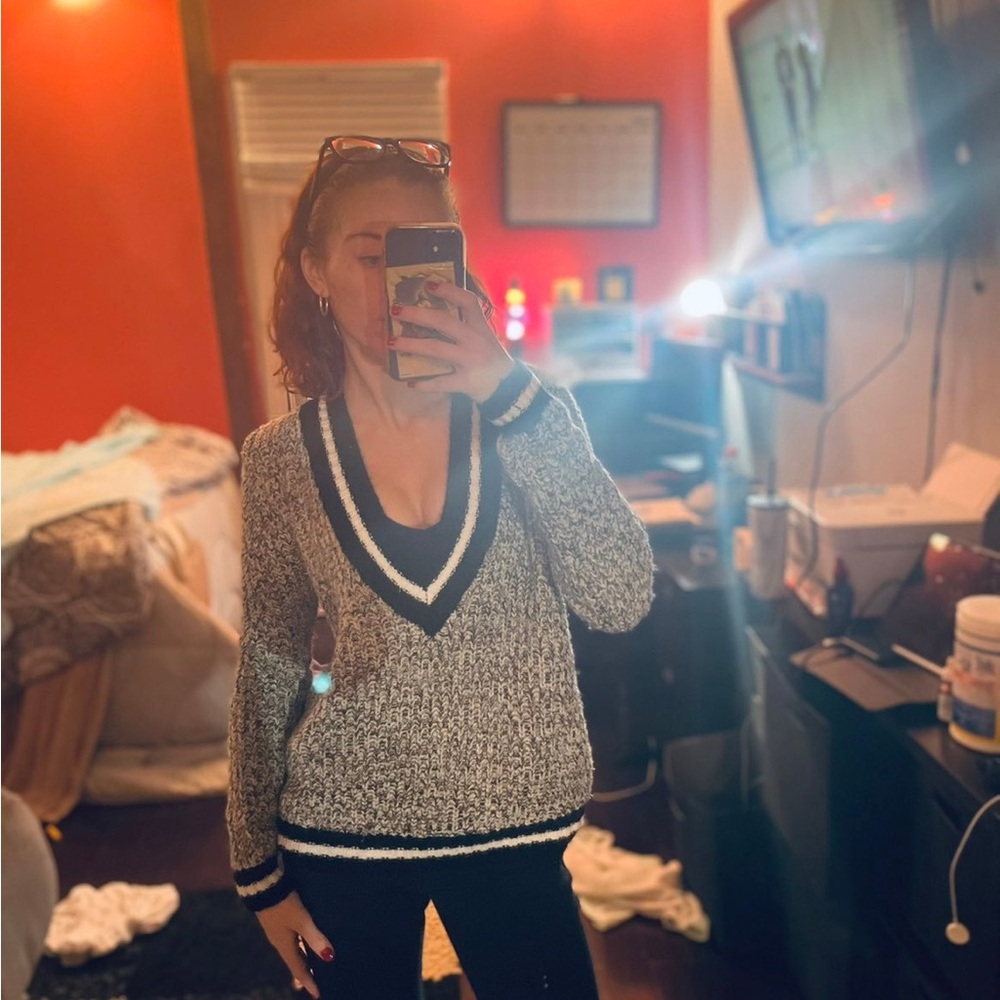 V-neck sweater